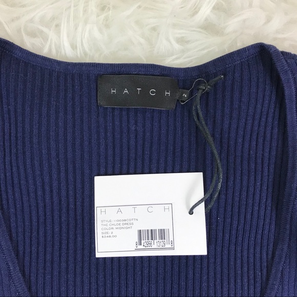 Hatch maternity Chloe ruffle ribbed knit dress - Picture 6 of 7